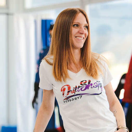 T-Shirt DriftShop Vintage - Blanc - Femme